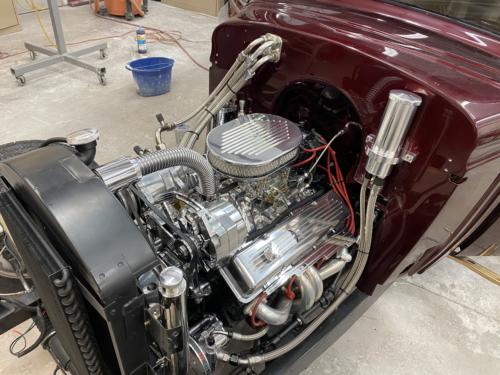 1934 Chevy Standard Engine bay
