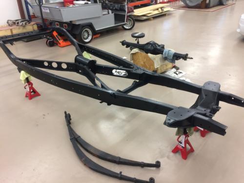 1935 Desoto frame painted