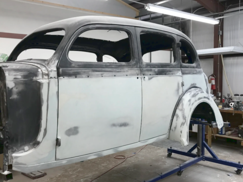 1935 Desoto in bodywork