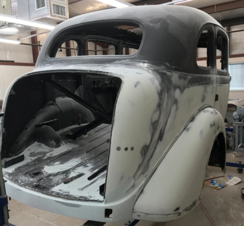 1935 Desoto in bodywork