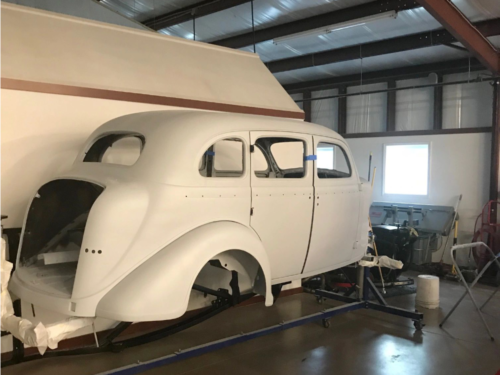 1935 Desoto in bodywork
